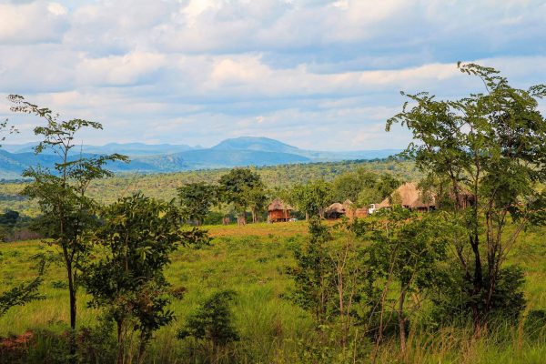 Fields and houses in the Kariba Wildlife Corridor project.