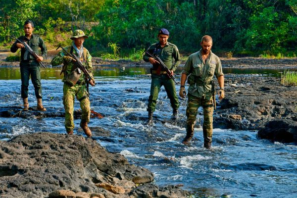 Rangers patrolling in the Southern Cardamom project, Cambodia.